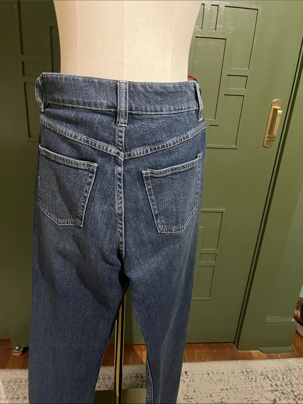 J. Crew Dark Blue Wide-Leg Denim Jeans